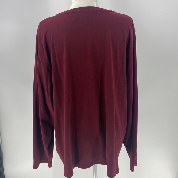 Cato burgundy cotton blend basic long sleeve top - Picture 11 of 14